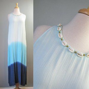 Lilly Pulitzer Maxi Ombre Beachy Beads Shells Sundress